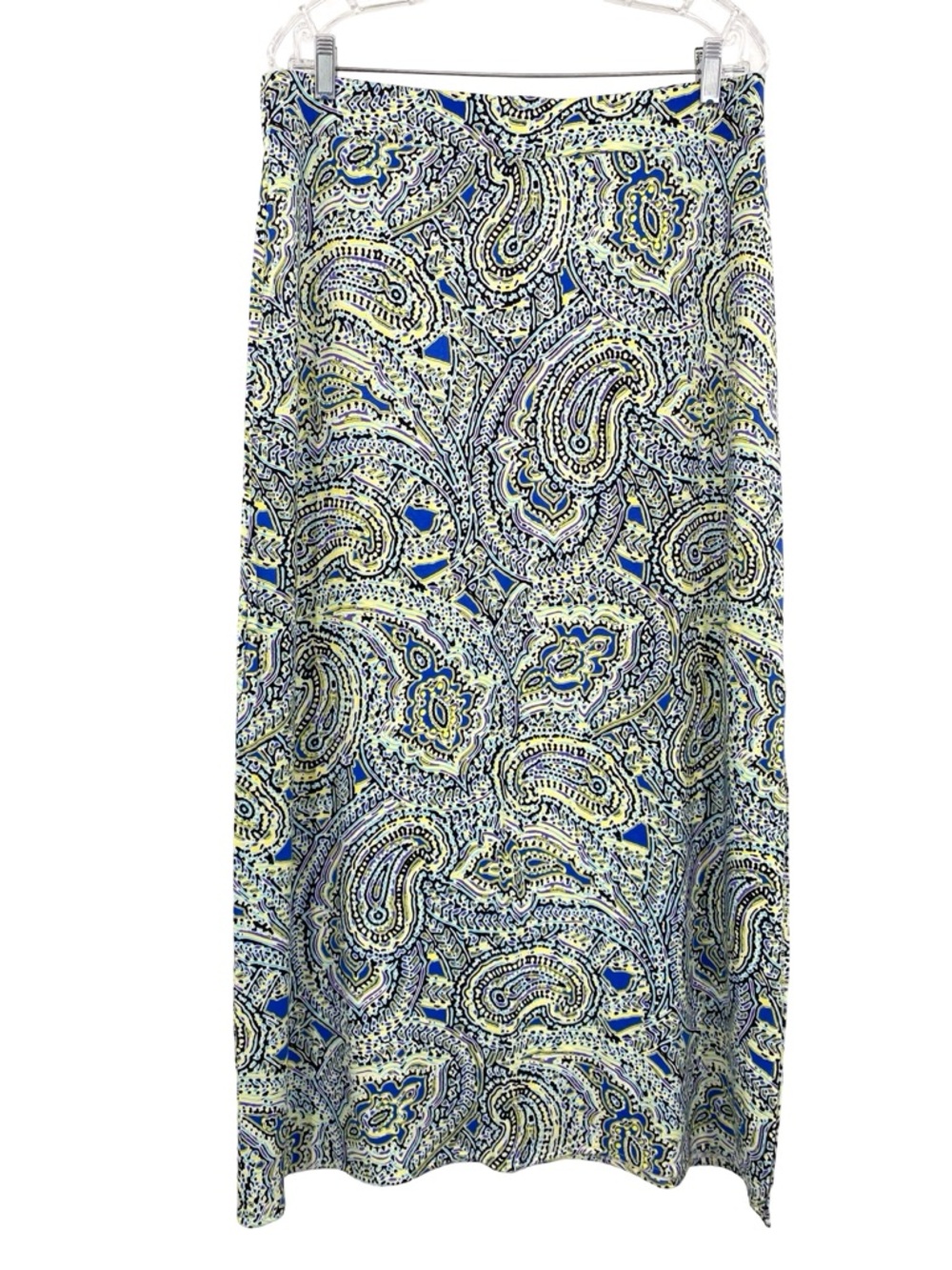 The Limited Paisley Floral Jersey Stretch Maxi Skirt Size Large Y2K Artsy Flowy